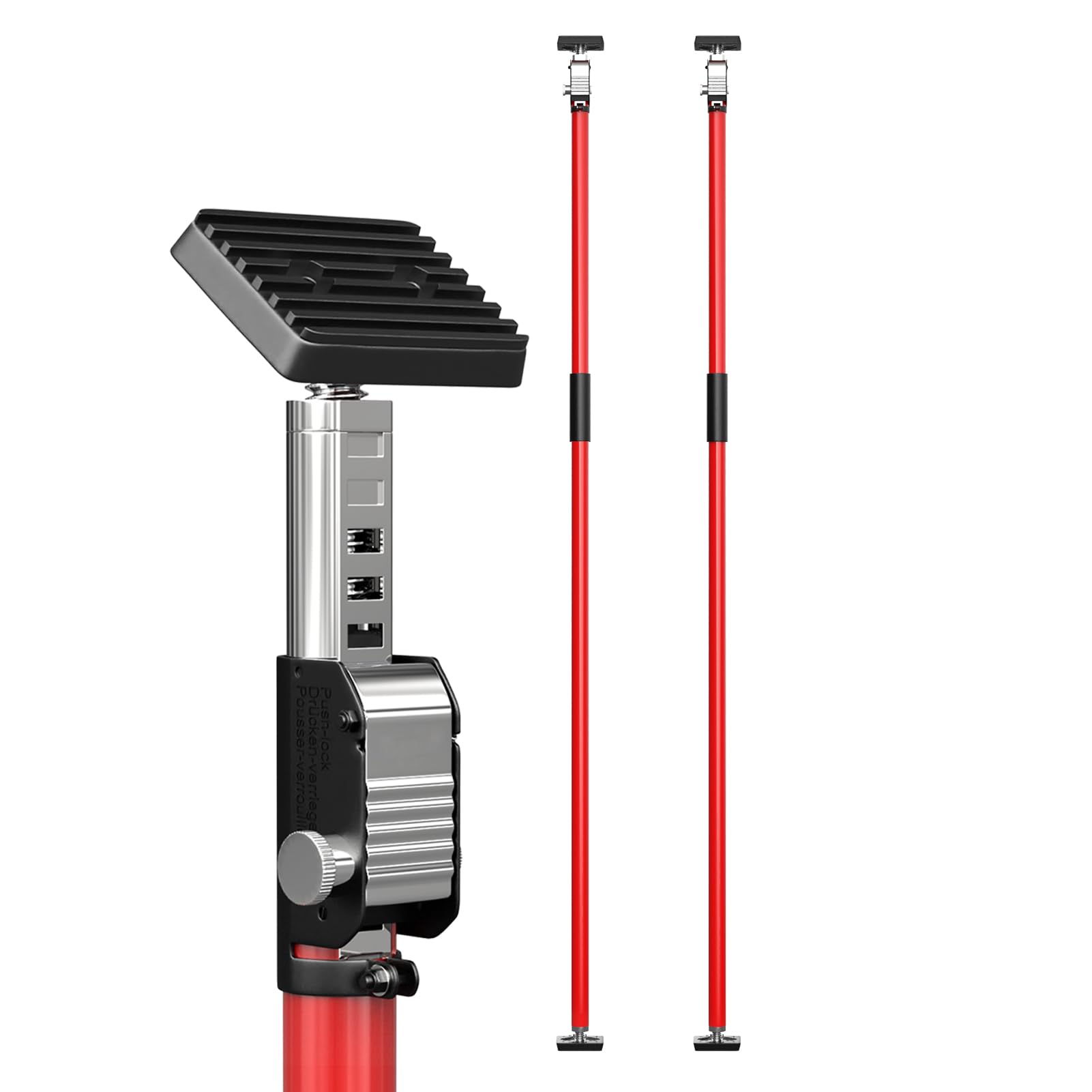 3-H Drywall Ceiling Support, 160-290 CM, Red, 2 Pack — image 1