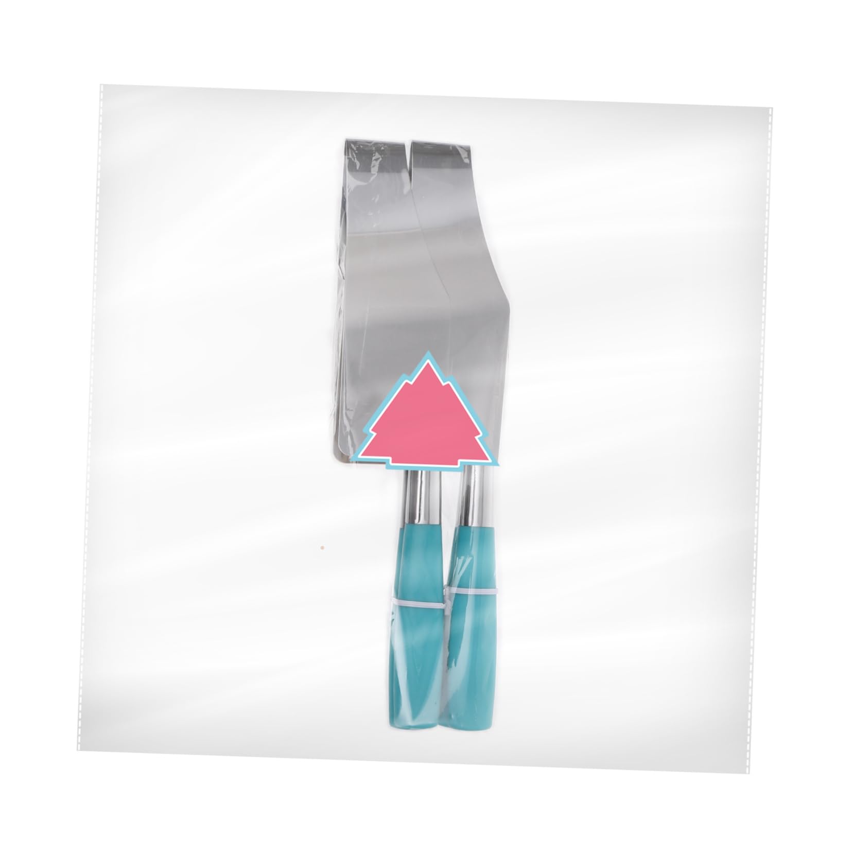 OUNONA Edelstahlkuchenschneider Slicer: 2 in 1 Kuchenmesser Und Server für Hochzeit Geburtstag Party (Zufällige Farbe)