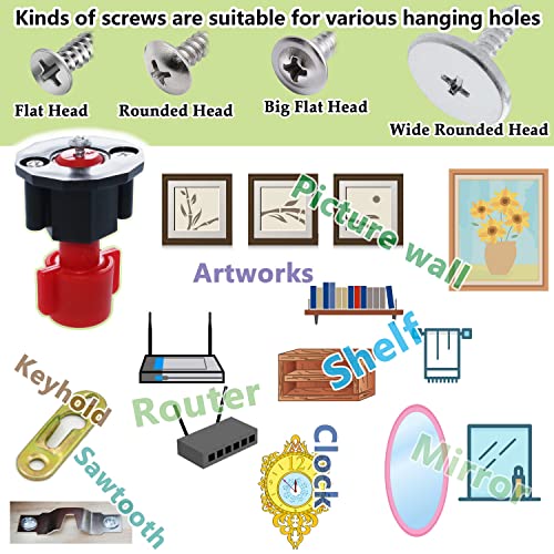 Dikoo DIKPHMARK0204 Picture Hanging Mark Hole And Leveling Kit For Frame Mural Hanging - With Mini Bubble Level Used For Mark Nail Hole Frames Etc Location Tool Set thumb #3