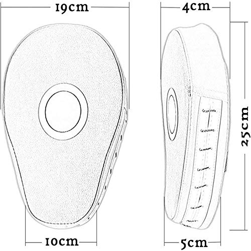image for LANGING 2Pcs Boxing Focus Pads High Elasticity EVA Non-Toxic Punching 