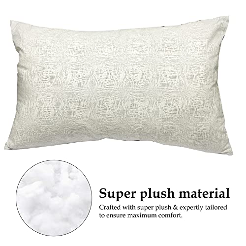 Image of ARLinen-Micro Filled Grey Dot Cotton Pillow Takiya Combo Set of 2 for Bed Room - 20x30 Inch Queen Size Pillow Set of 2 for Sleeping