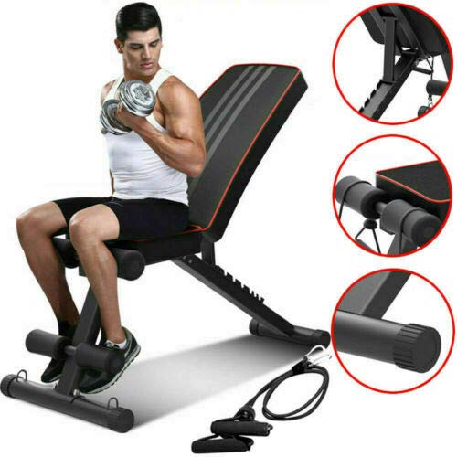 Hirix Adjustable Weight Bench, Utility Weight Benches for Full Body Workout, 7 Backrest Foldable Incline/Decline Bench Press 300 lbs for Home Gym - Image 3