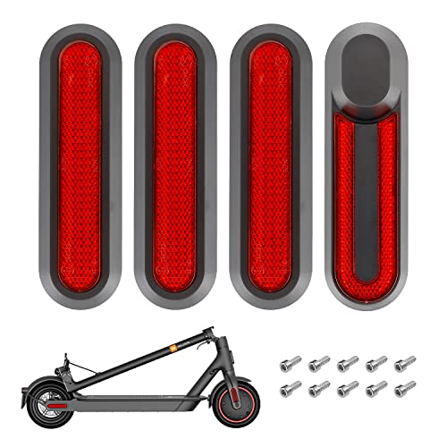 Reflektierende Hinterradabdeckungen für xiaomi M365 /Pro/Pro 2 /1S /Scooter 3 e scooter reflektoren Hinterradabdeckung Reflektierende Schutzabdeckung-Rot