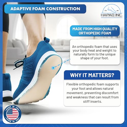 Plantillas de reemplazo HAPAD Comf-Orthotic para mujer talla 9-10 miniatura 4