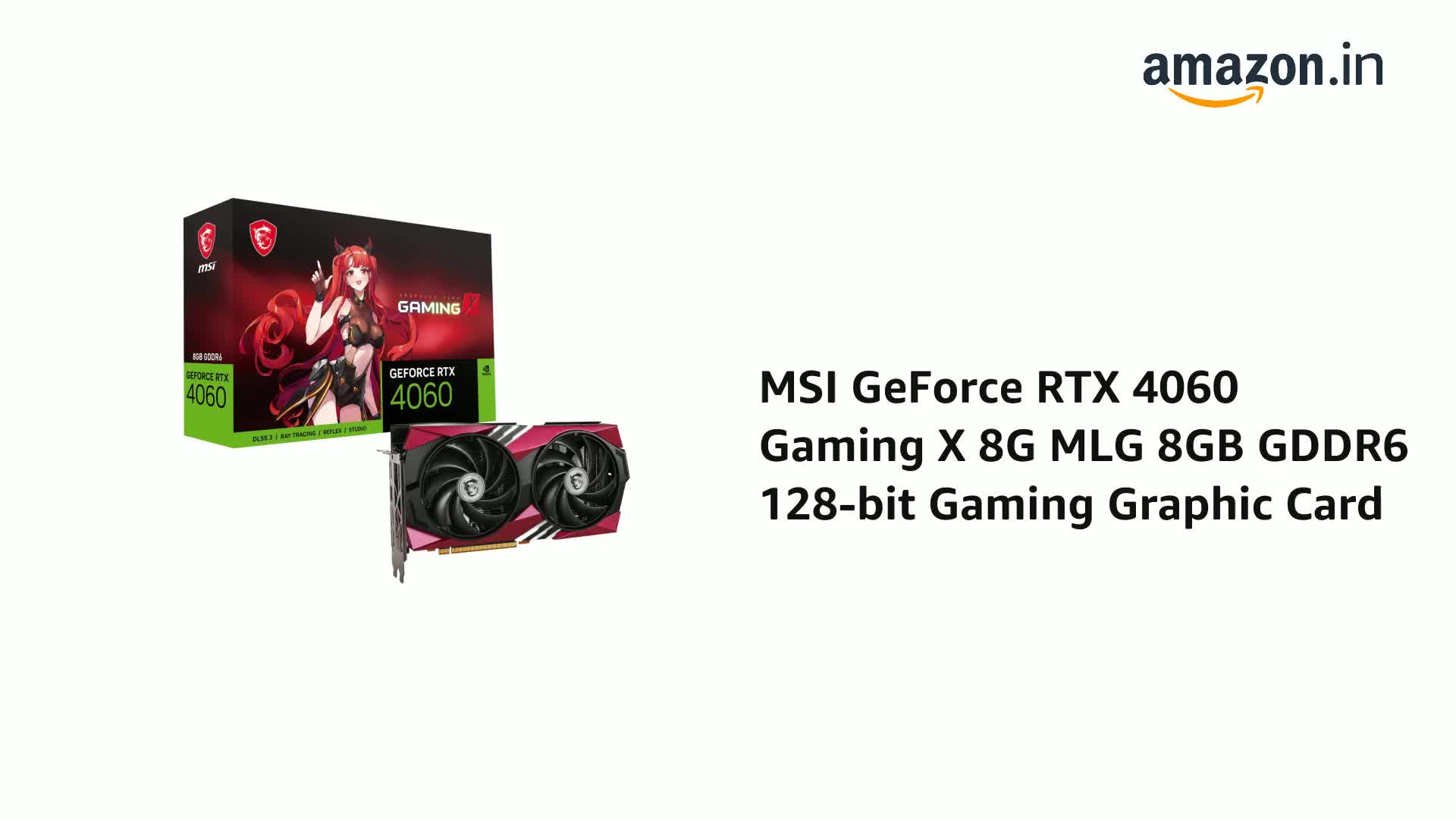 Amazon.in: Buy MSI Geforce RTX 4060 Gaming X 8G MLG - 8Gb 