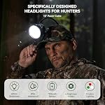 Coon Hunting Headlamp Light for Coyotes Hog Predators, Rechargeable - Image 2