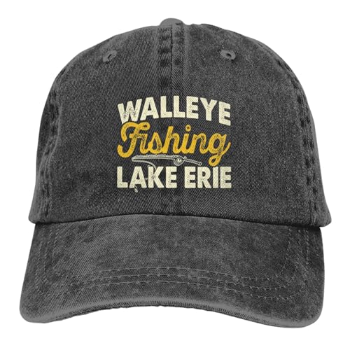 Walleye Lake Erie Baseball Cap Adjustable Cotton Hat