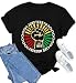 MAIHUN Juneteenth Shirt for Women 1865 Celebrate Freedom Celebrating Tshirt Black Culture Tee Tops