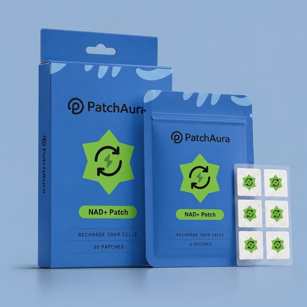 NAD+ Wellness Patch – Daily Vitality & Comfort Support Patch – Convenient Topical Patch for Everyday Wellness Routines – 30 Count