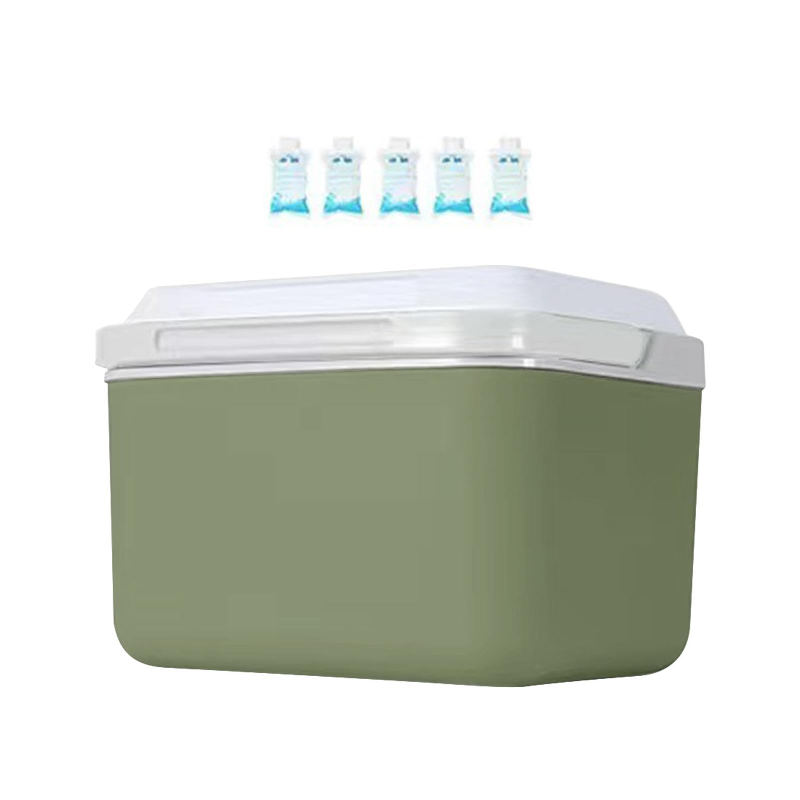 Caja aislada para alimentos, Caja aislada para alimentos congelados| Cubo de hielo aislado de 5 litros, caja de comida a prueba de fugas para viajes, caja de congelador frío aislada, caja de comida de