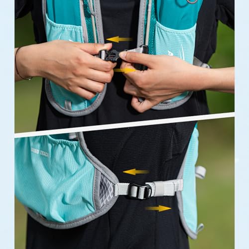 Image of TRIWONDER Hydration Running Vest Backpack, Lightweight Water Pack for Men Women Hydration Backpack for Trail Race, Hiking, Cycling, Climbing, Camping, Jogging, Marathon