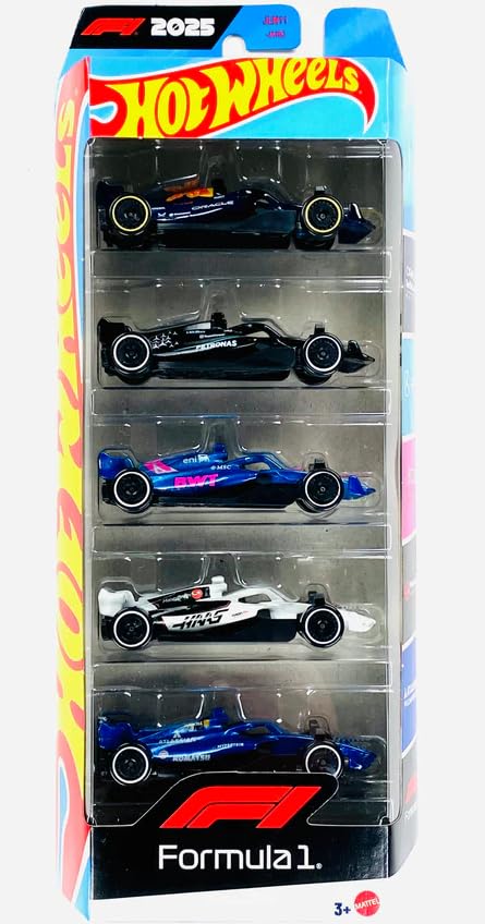 李　ホットウィール Formula 1 4台セット Amazon.com: Hot Wheels Formula One F1 2025-5 Pack [Oracle RB