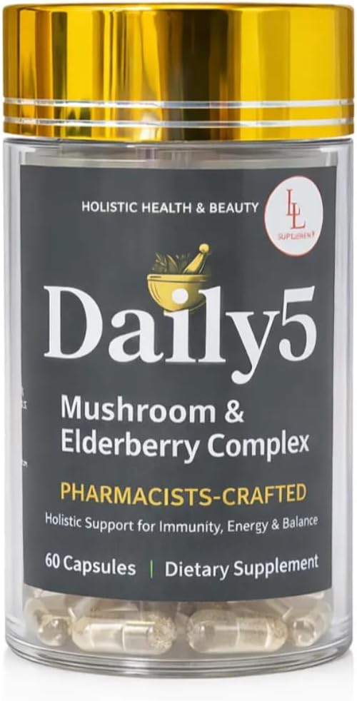 LL Supplement Daily5 Essential Antioxidants Multivitamin for Men and Women – Pharmacist Formulated Daily Health Support – Gold Cap Edition – 60 Capsules