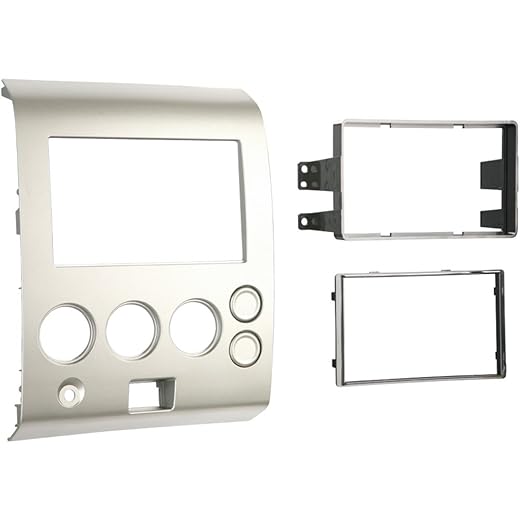 Metra Electronics 95-7406 Double DIN Installation Dash Kit Fits 2004-2007 Nissan Titan and 2004-2005 Nissan Armada