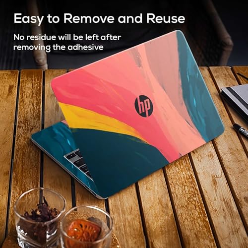 Image of DSGN 129 Full Body Laptop Skin Bubble-Free| Laminated| Removable| HD Quality Sticker for Laptops Upto 15.6 Inches Compatible with Hp