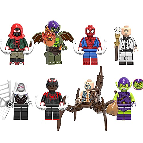 GHFGXF 8 Pcs Superheroes Mini Figures Advent Calendar Collection Figure Set Series Custom Collectible Minifigure…