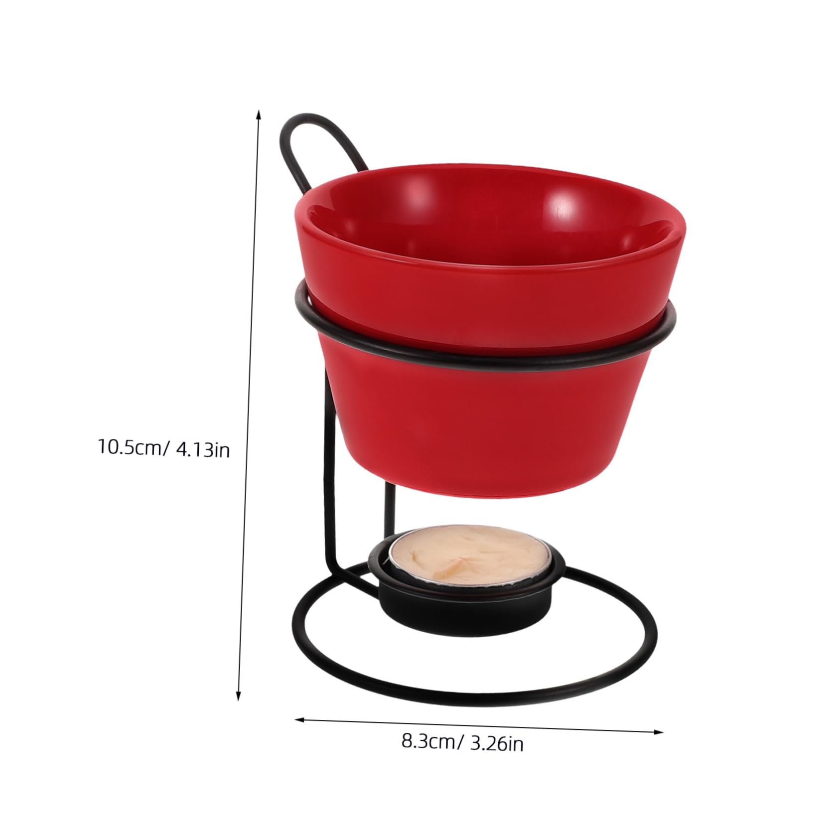 OUNONA 2sets Scaldaburro in Ceramica Pentola Per Sciogliere Burro Accessori Per Sciogliere Cioccolato Per Fonduta Bruciatore Per Lumini Pentola Per Fonduta Di Burro