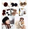 1 Paare Fell Pelz Armstulpen,Damen Pulswärmer Pelz Kunstfell Fellstulpen Fell Manschette Handschuhe Pulswärmer Kunstfell Winter Handgelenk Wärmer für Pullover Mantel Weste Jacken für Frauen,Schwarz #2
