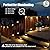 SOLPEX Solar Deck Lights Outdoor 16 Pack, Solar Step Lights Waterproof Led Solar lights for Outdoor Stairs, Step , Fence, Yard, Patio, and Pathway(Warm White)