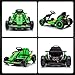 Letsgokid 24V Big Kids Electric Go Kart, 400W Fast Drift Kart with 4 Speed Mode, Up to 8.1 MPH, EVA Tires, 5-Point Safety Belt, Music, High/Low Speed, Go Karts for Kids Ages 6-12 Boys Girls (Green)