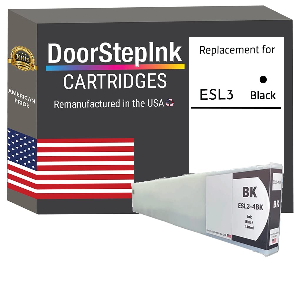 Amazon.com: DoorStepInk ESL3-4 Black Remanufactured Ink Cartridge