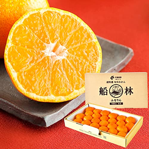 伊藤農園 特選 有田みかん 船林 ふなりん 小玉 Sサイズ 高級 糖度12度以上 光センサー選果 防腐剤不使用 和歌山 御歳暮 贈答 減農薬 みかん 和歌山県産 国産 柑橘 人気 甘い (24個入)