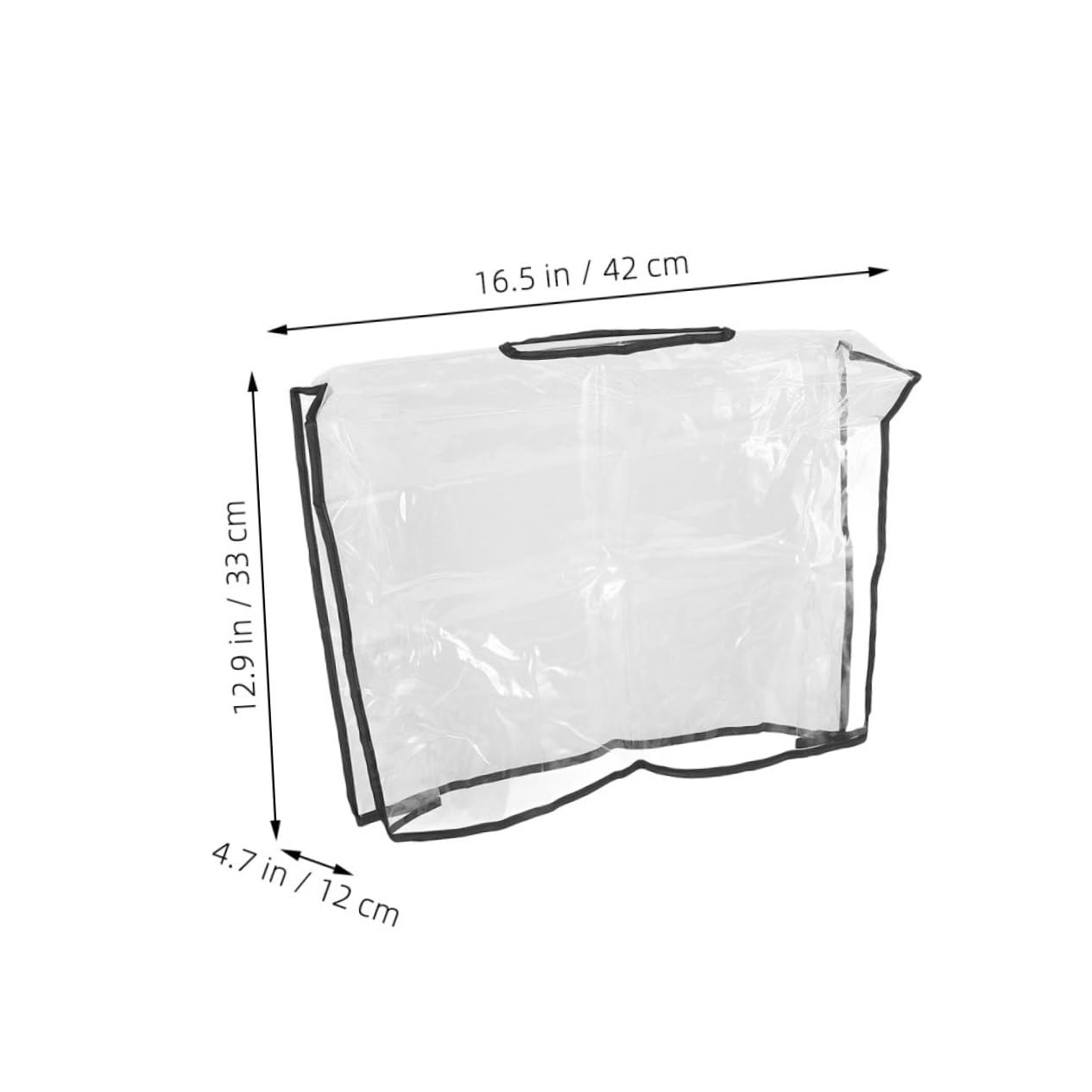 Yardwe Copri Borsa Antipioggia Rettangolare 2 Pezzi 42x33x12 Cm | Pvc Trasparente, Alta Compatibilità, Leggero, per Escursioni e Campeggio