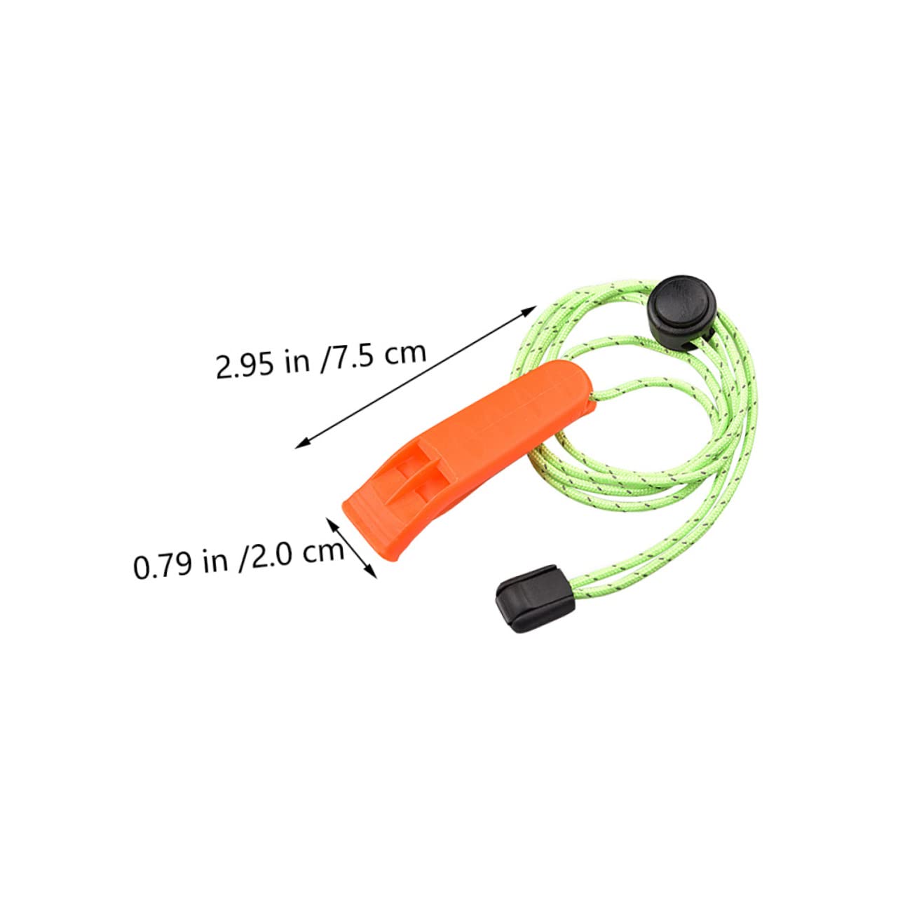 UPKOCH 5pcs Lifeguard Whistle Survival Whistle Lanyard for Hiking Camping Boating Dog Training