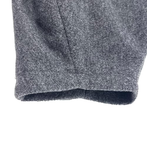 XSTH 2025 Women Wool Coat Double Breasted Lapel Pea Coats Ankle Length Solid Color Overcoat Lantern Sleeve Long Trench Coat3