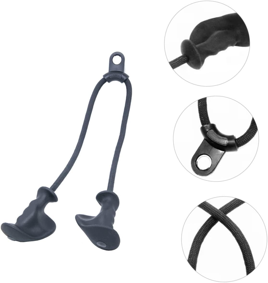 VANZACK Biceps Pulling Rope Attachment for Strength Training Durable Fitness Accessory for Home Gym Cable Machines and LAT Pulldown Exercises Optimizes Muscle Contraction and Improves