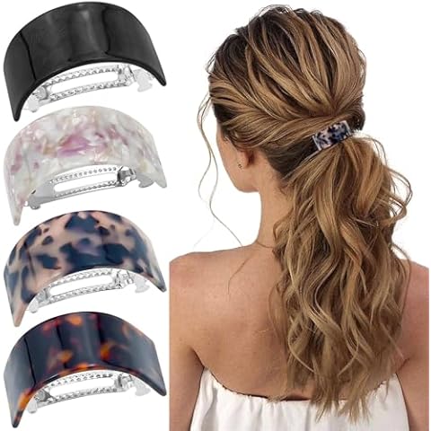 Elegant Tortoise Shell Hair Clips for Women Cover
