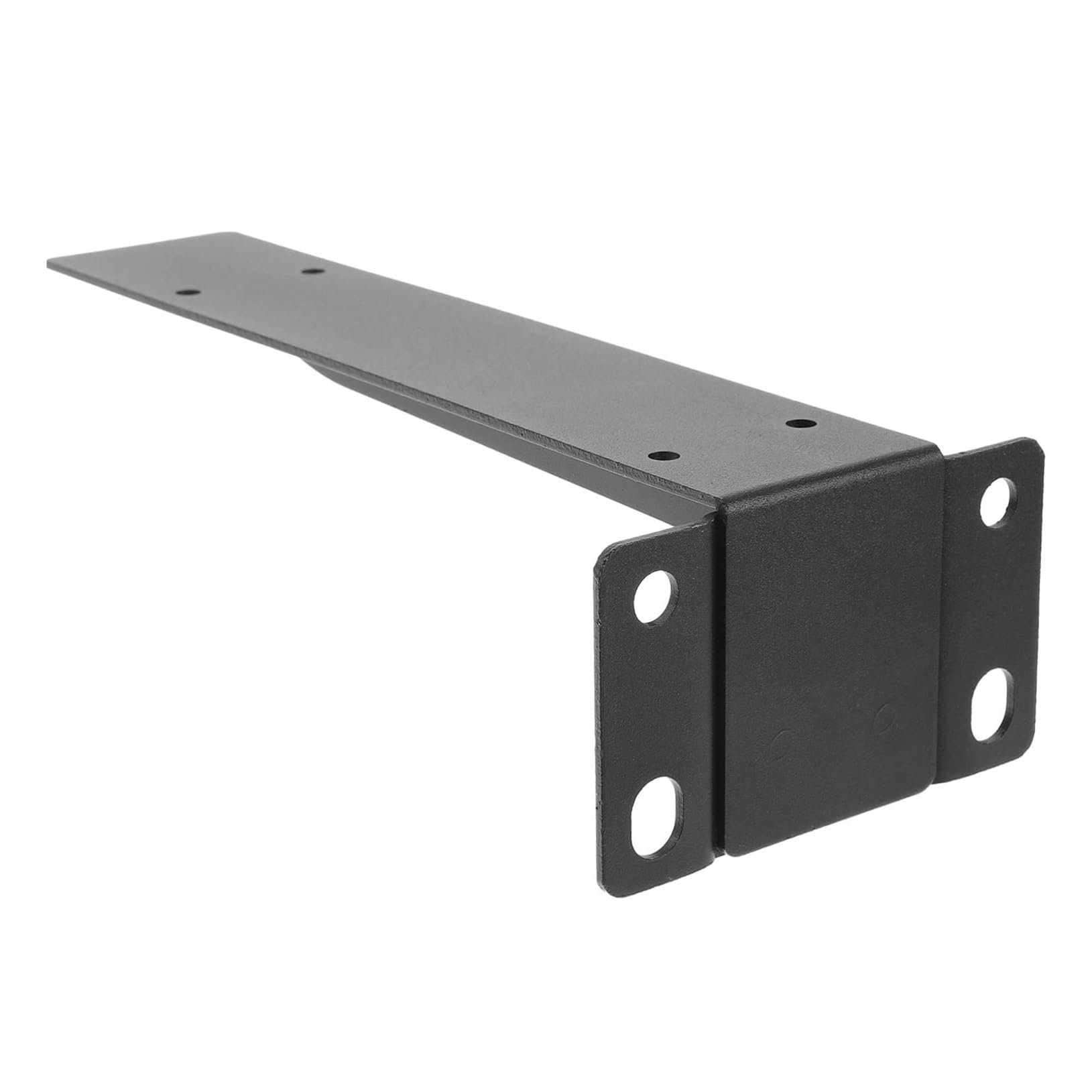 Juaksqzyi Black Heavy Duty Wall Mounted Bracket Metal Floating Shelf Bracket Easy Installation For Home Office Decor