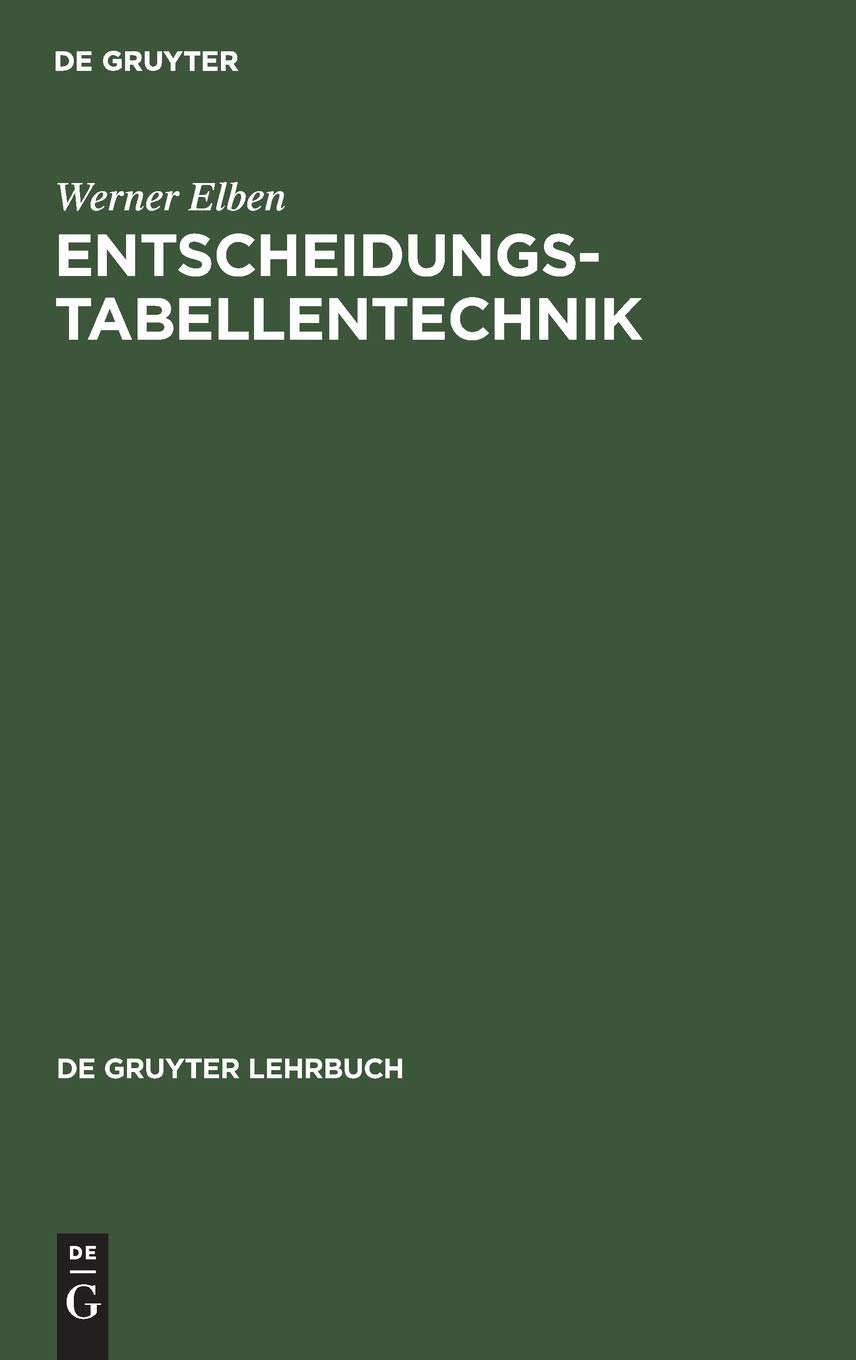 Entscheidungstabellentechnik