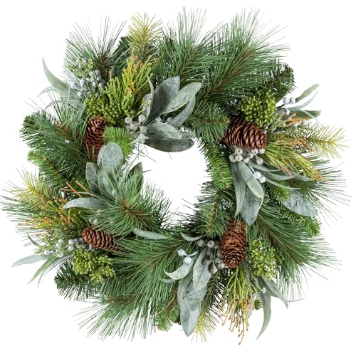 CREATIV green künstlicher Tannen-Mix-Kranz 45cm I Weihnachtskranz mit...