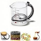 4-in-1 Adjustable Measuring Cup - Multi-Functional Up Cup with Adjustable & Scraper-Style Seal Base, Space-Saving for Cooking & Baking