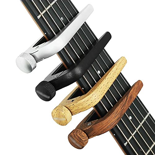 EXENXA Accueil Instrument de Musique Guitare Capo Flanger Universal Premium Alliage Capo Tune Clamp Trigger for Acoustic… - Les Beatles, Paul McCartney, John Lennon, RIngo Starr, George Harrison EXENXA Accueil Instrument de Musique Guitare Capo Flanger Universal Premium Alliage Capo Tune Clamp Trigger for Acoustic… – Image 8