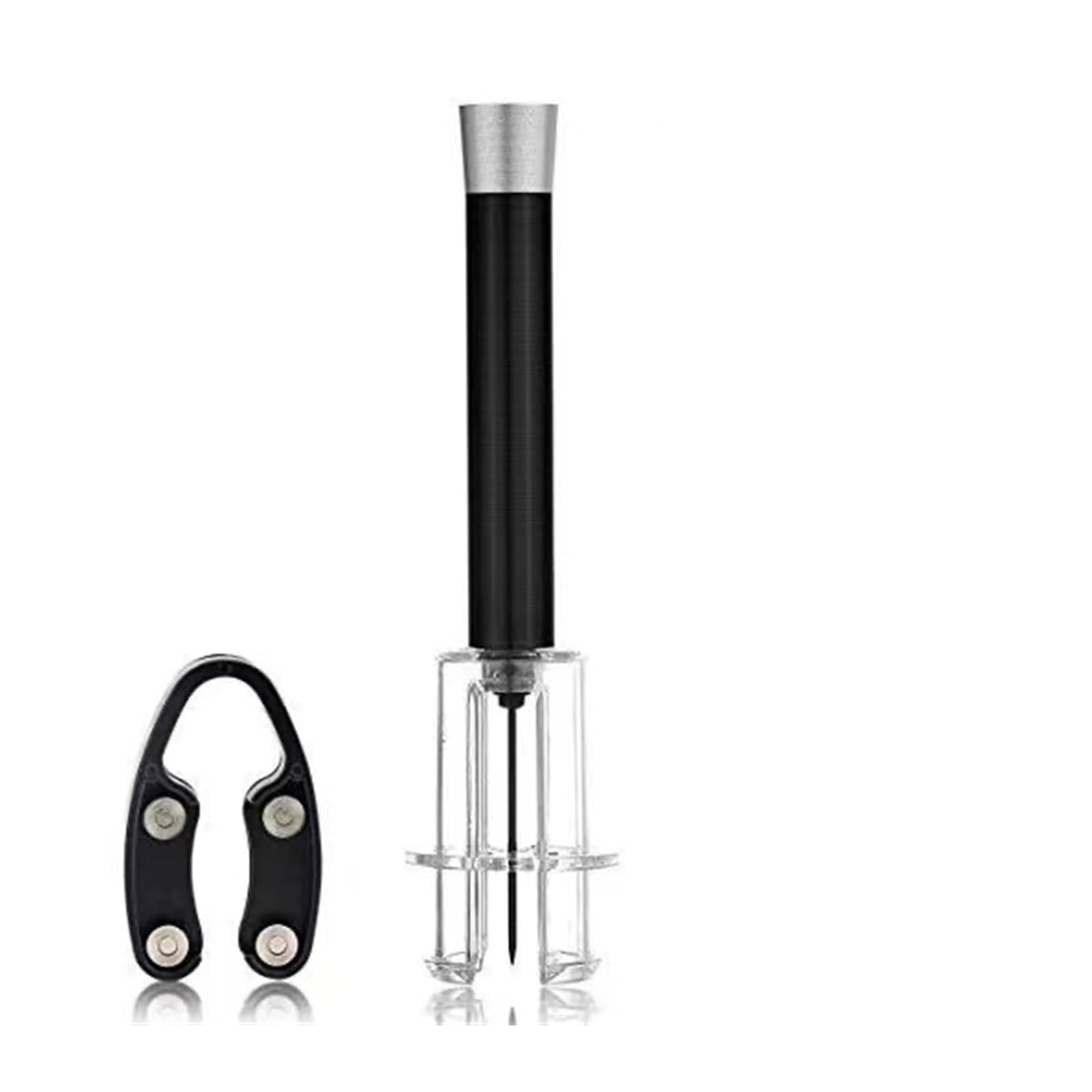 Bomba De Aire Abridor De Botellas De Vino Tubo De Plástico Aguja Sacacorchos For Botellas Herramienta De Apertura De Cocina Abridor De Latas Accesorios De Cocina(StainlessSteelSetA)