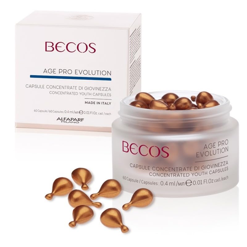 Becos - Age Pro Evolution - Capsule Concentrate di Giovinezza 60 capsule - aiuta a donare alla tua pelle un aspetto liscio e compatto.