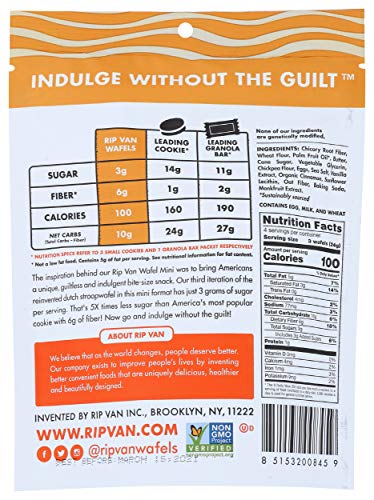 Image of Rip van Wafels Dutch Caramel & Vanilla Mini Wafels, 3.55 OZ