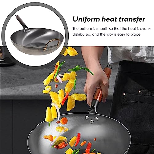 Wok de hierro antiadherente multifuncional UPKOCH miniatura 2