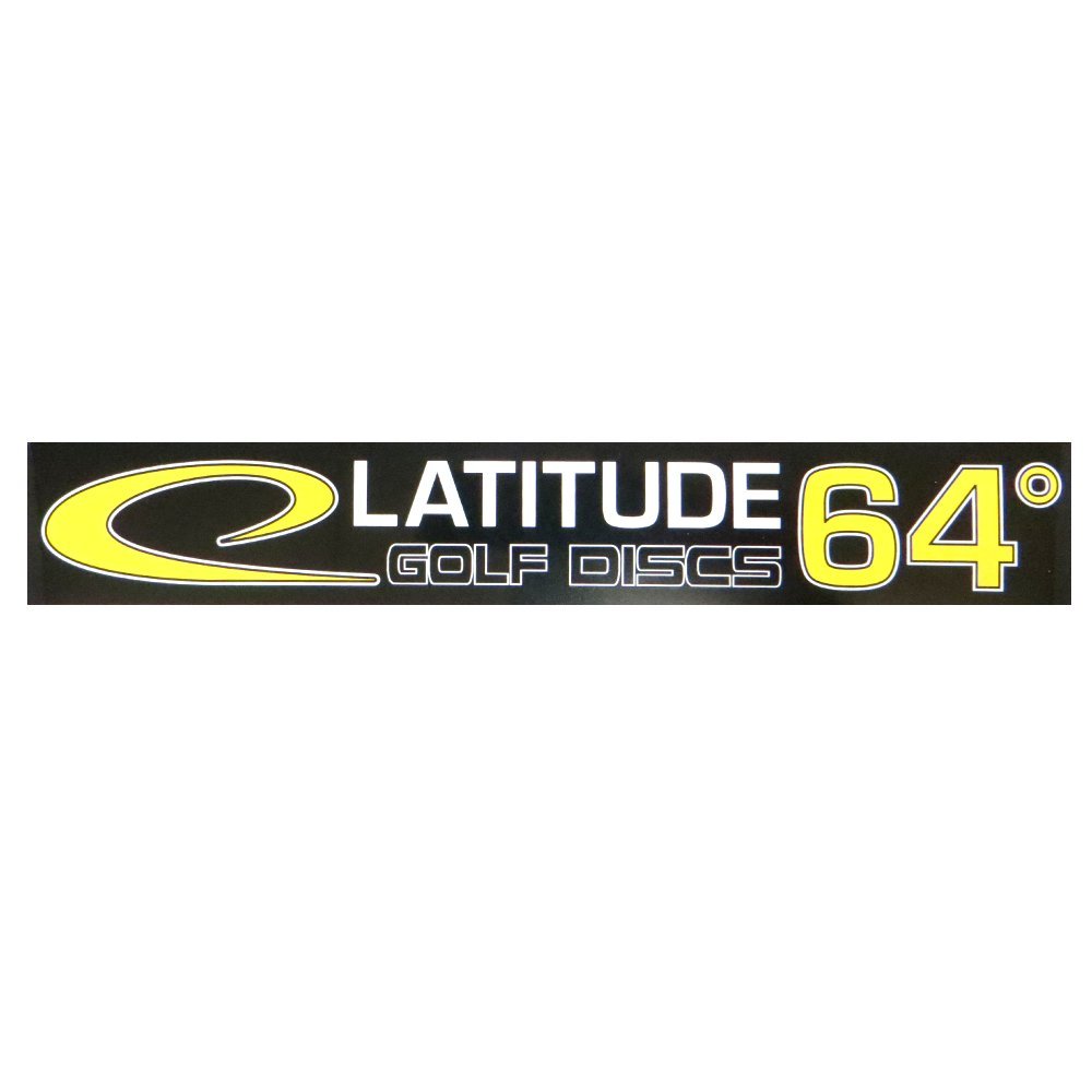 Latitude 64 Logo Disc Golf Sticker - 9-3/8