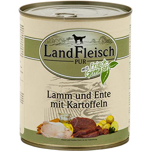Produktbild von Landfleisch Pur Lamm & Ente & Kartoffeln - 6 x 800 g