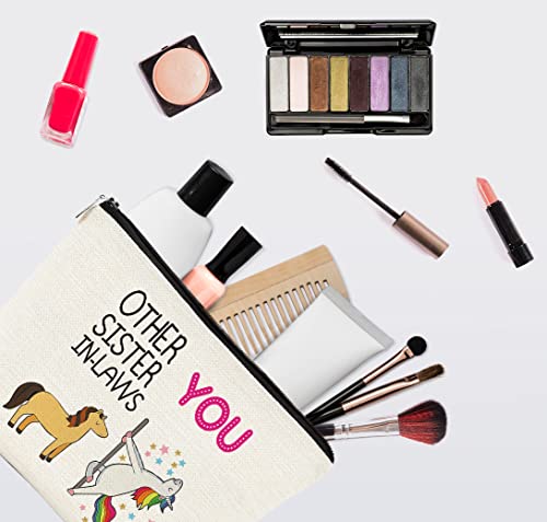 EXUQO Sister in Law Gifts,Funny Makeup Bag,Gift for Sister,Sister In Law Birthday Gifts,Funny Sister in Law Gifts,Graduation Wedding Gift for Sister Friend Cosmetic Bag Pouch2