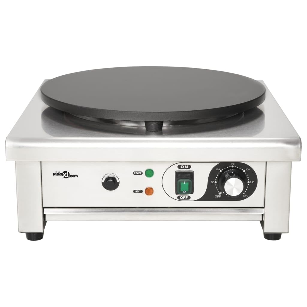 Piastra Elettrica per Crepes con Vassoio Estraibile 40 cm 3000 W,Cucina e Pranzo,Elettrodomestici,Piastre elettriche -50740