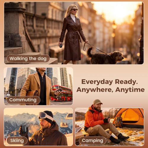 Electric Hand Warmers Rechargeable 2 Pack, 11H*2 Long Heat, 1s Heat-Up 3 Heat Levels, Portable Pocket Hand Warmer, Ultra-Light Slim, Gifts for Men Women, Outdoor, Camping, Office, Commute Coupon - image 6