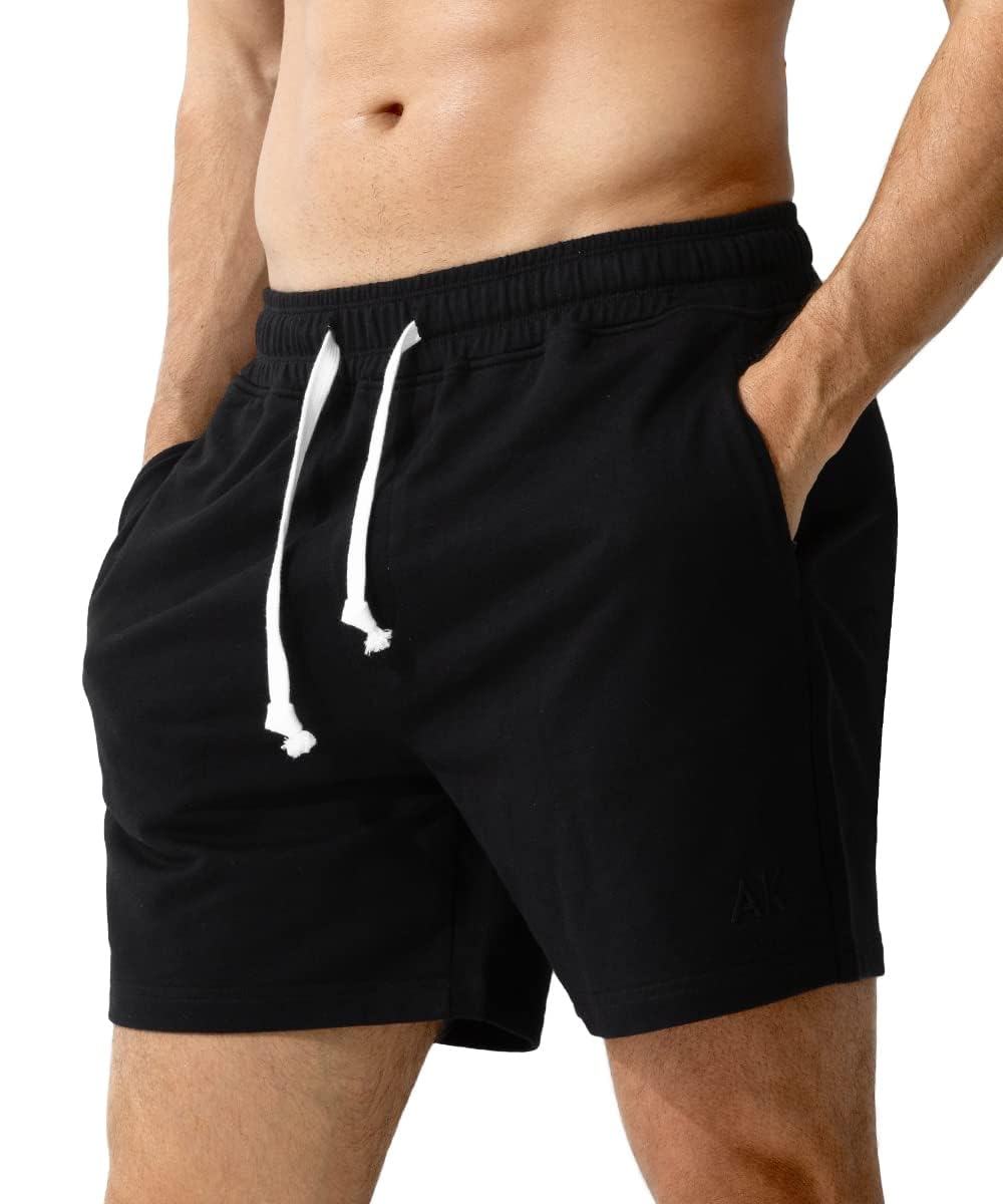Casey Kevin Pantaloncini Palestra Uomo Cotone con Tasche a Cerniera Running Pantaloni Corti Estivi Sportivi Corsa Gym Trekking Estivi Bodybuilding Shorts Basket Tennis Calcio Pallavolo Shortpad