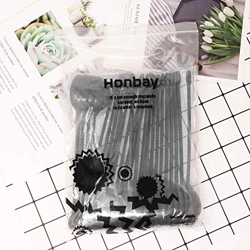 Cucharas de 10g con mango largo Honbay para dosificar café y azúcar sin residuos 8