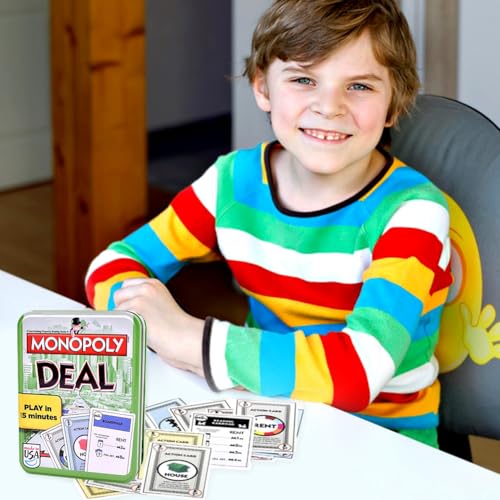 MIFKLMV Schnelles Kartenspiel,Monnopoly Reisespiel Kartenspiel, Casual Tabletop Spiel, Unterhaltsame Spiel für Familien und Kinder ab 8 Jahren, Metallbox - C (Grün) – Bild 8