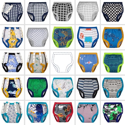 Image of BIG ELEPHANT Random Color Toddler Training Pants 6 Pack, Potty Training Underwear for Boys and Girls