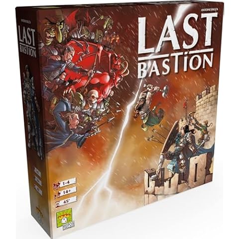 Repos Production Last Bastion Board Game - Epic Cooperative Defense Game, Combat The Baleful Queen's Hordes! Strategy Game for Kids & Adults, Ages 14+, 1-4 Players, 45 Minute Playtime, Made Cover